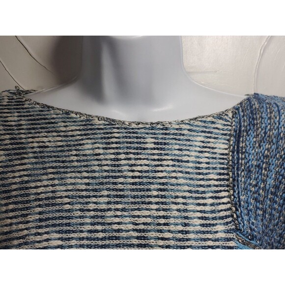 Style & Co XXL Pullover Blue Colorblock Round Neck Tunic Top Sweater Min… - Picture 3 of 10